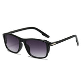 (6 PACK) Wholesale Sunglasses New Arrival Square Fashion Men Hollow 2025 - BulkSunglassesWholesale.com - Black Frame Gradient Black Lens
